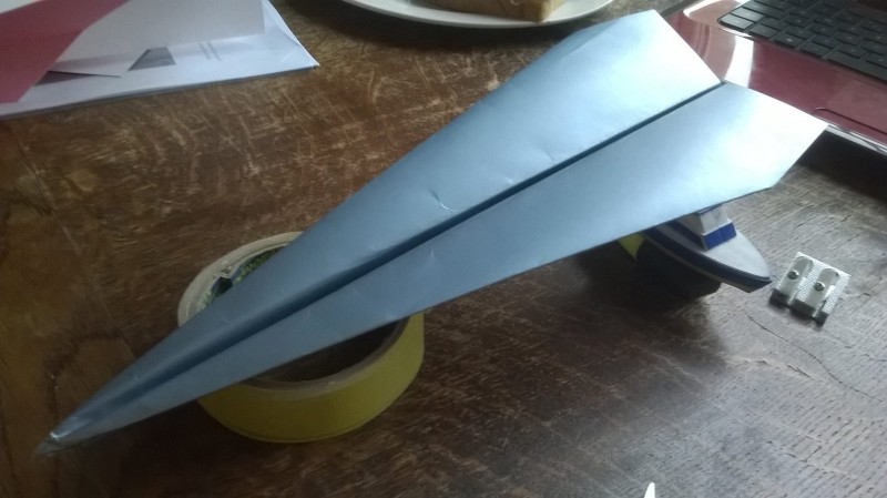 A test paper plane