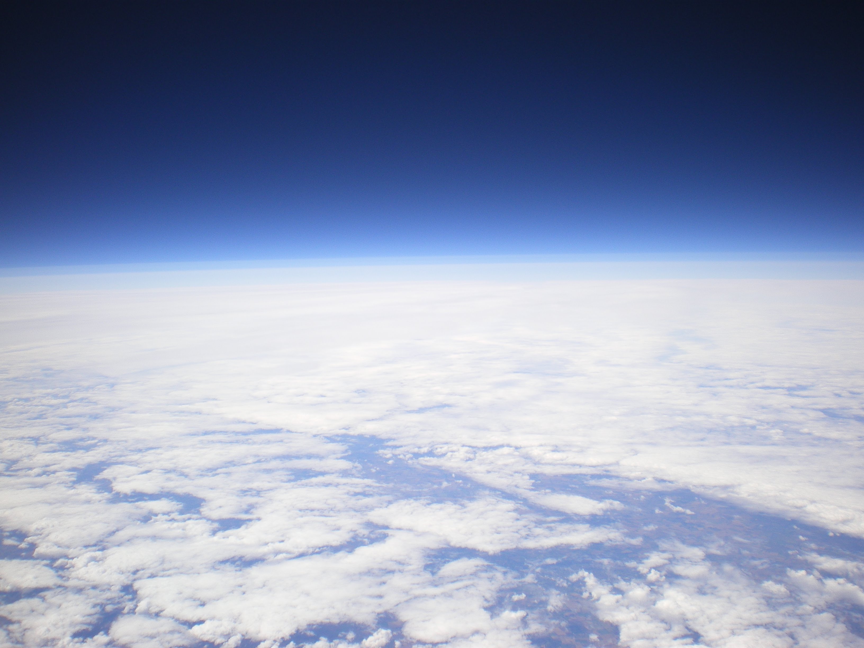 An image of the earth taken by the onboard cameras