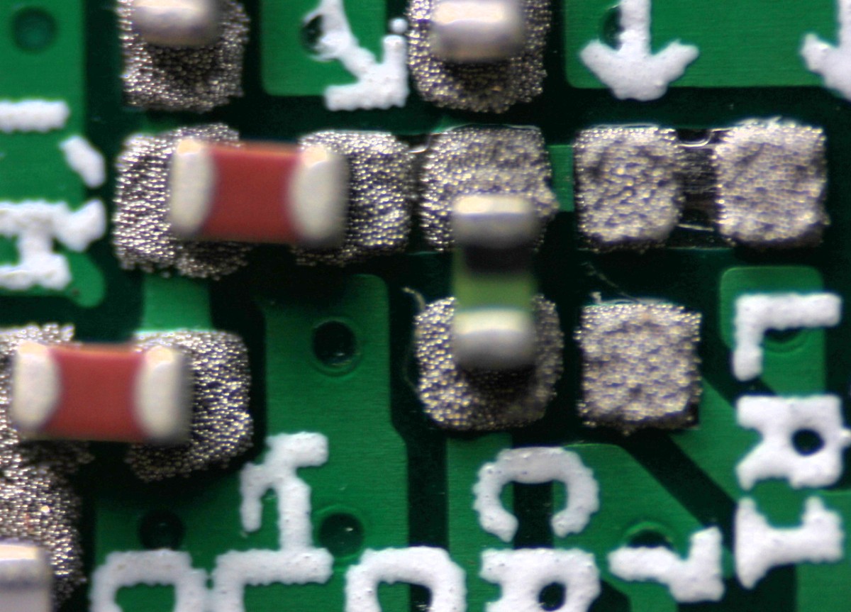 Close up photo of solder paste